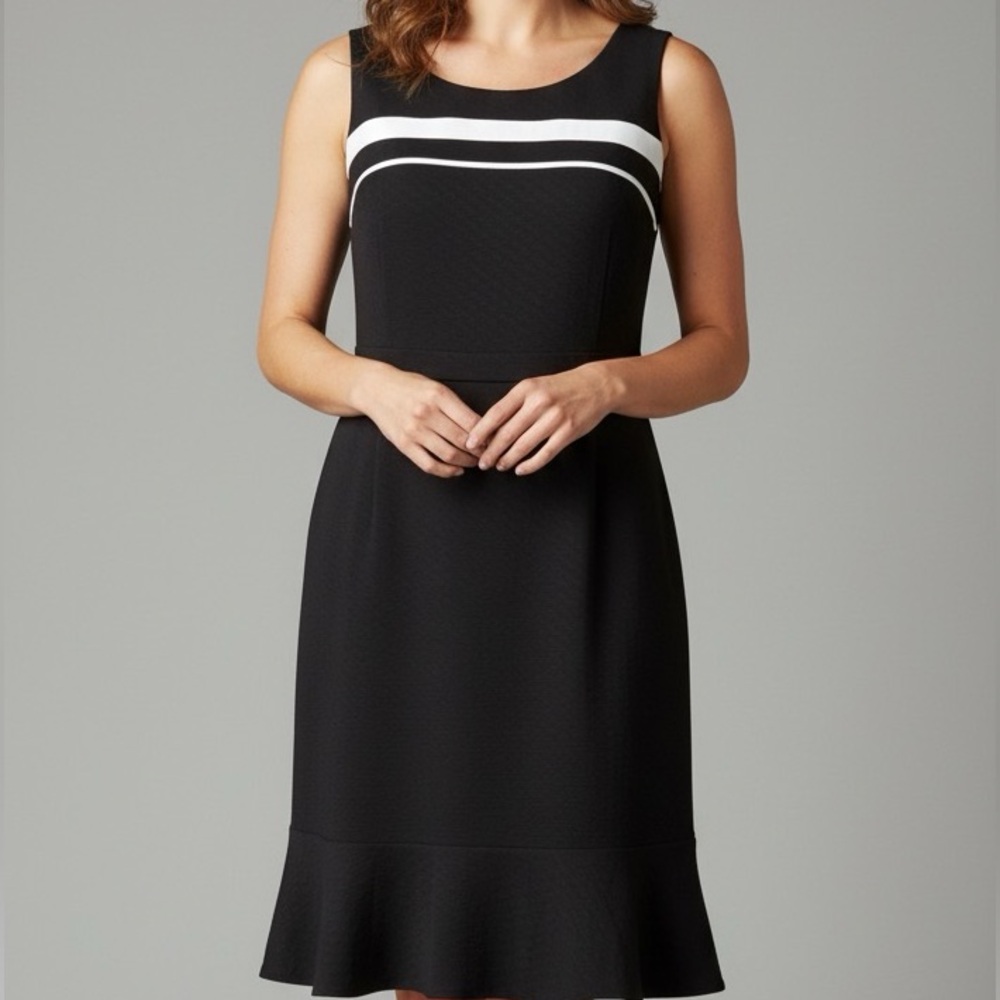 Jones New York Sleeveless Dress with Tierred Hem